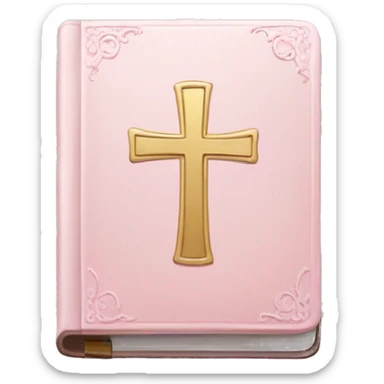 pale pink Holy Bible sticker