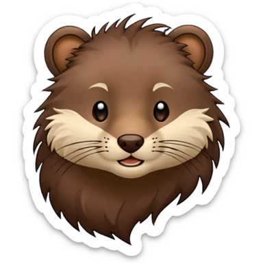 mink been blown up sticker