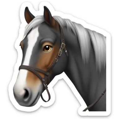 Draft horse sticker
