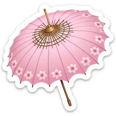 A cute Sakura parasol  sticker