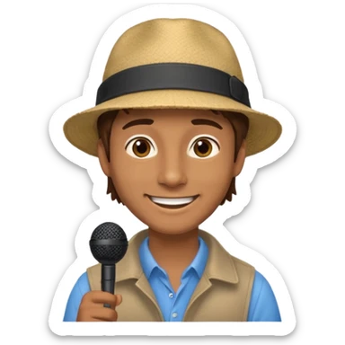 City Tour Guide man  sticker