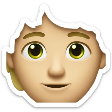 homme blond foncé yeux vert sticker