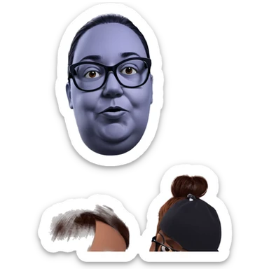 unexpected humor in eyewear sticker