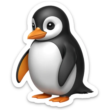 Pingüino sin boca sticker