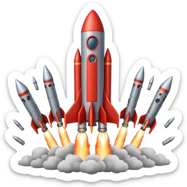 Multiple Rocket Launch System sticker