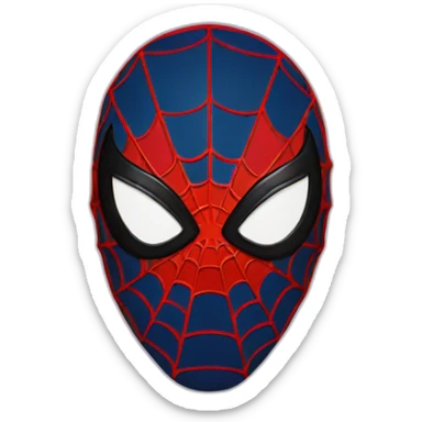 Spiderman-mask sticker