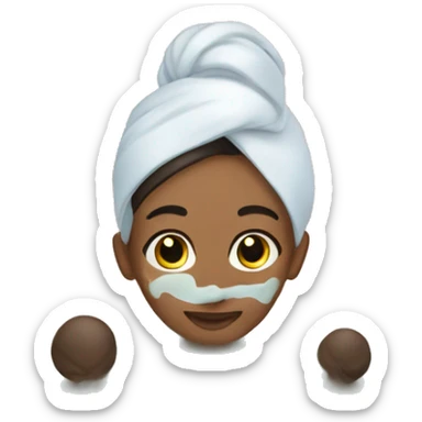 Spa day just head sticker