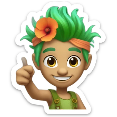 trolls poppy thumbs up sticker