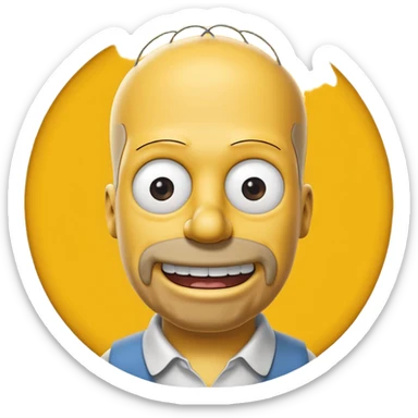 the simpsons sticker