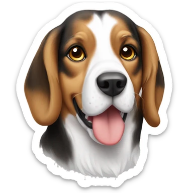 Beagle dog Australian Shepard coloring  sticker