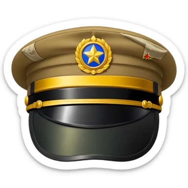 soldier hat sticker