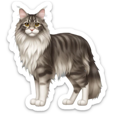 Maine Coon Cat Full Body sticker