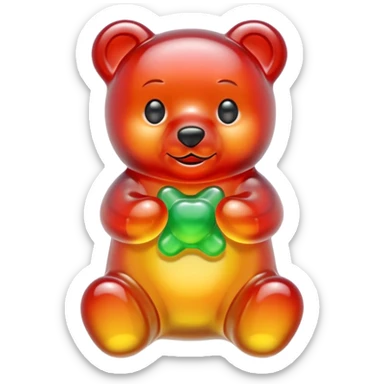 Gummy bear (multicolor) sticker