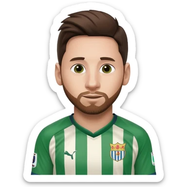 Messi con la camisa de nacional sticker