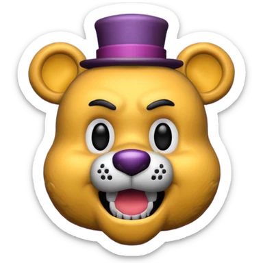 Nightmare Fredbear sticker