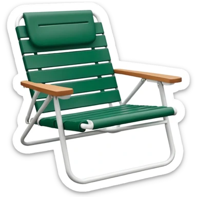 forest green and white lawn chairf sticker