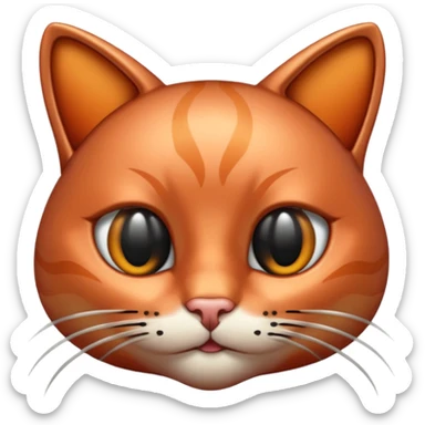copper cat sticker