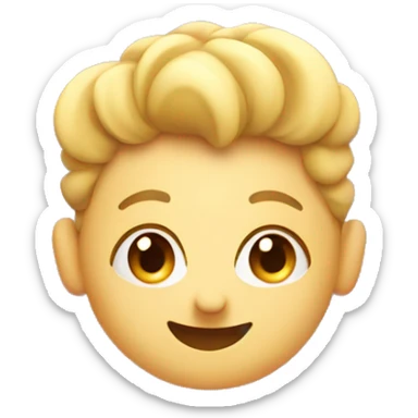 One Smiling face with lots of hearts sticker