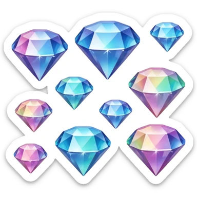 Decoration diamonds copy and paste sticker