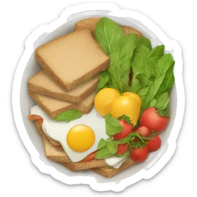 healthy lunch sticker