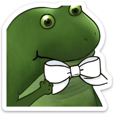 cute white bow sticker