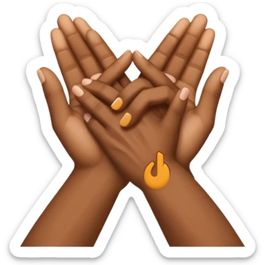 Symbol that represents the union of people sticker