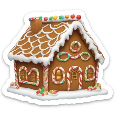 Gingerbread house sticker