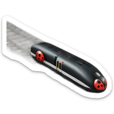 ladybug bullet train sticker