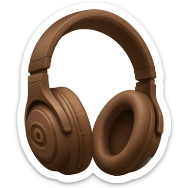Brown Beats Studio headphones sticker