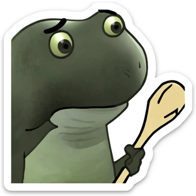 Stick man holding a bat sticker