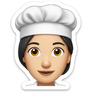 Monica geller with chef hat sticker