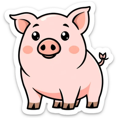Pig sticker