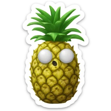 pineapple fruit emoji sticker