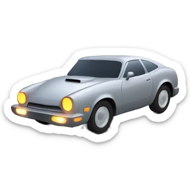 Car zooming sticker