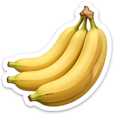 Two beige circles squished together , with beige banana  sticker