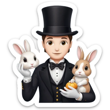 magician and pet sticker