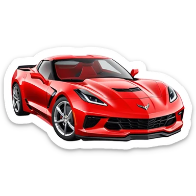 Chevrolet Corvette - Chevrolet (Model Year: 2022) (Iconic colour: Red) sticker
