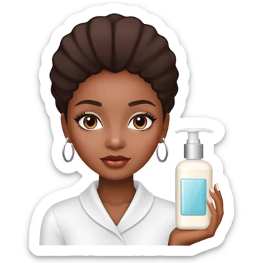 skin care Kit Rituals African American girl sticker