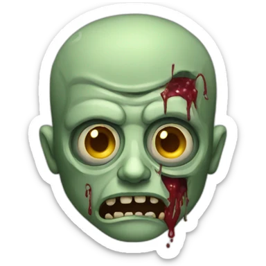 Designer zombie sticker