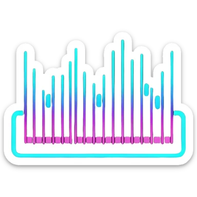 full black audio spectrum, the spectrum is black sticker