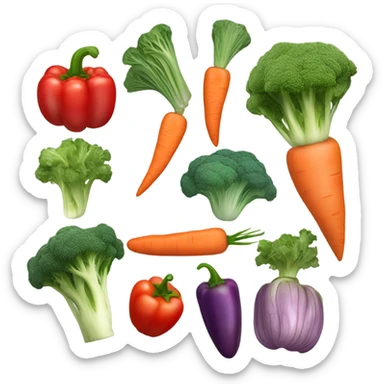 Vegetables sticker