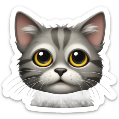 Freaky ahh cat sticker