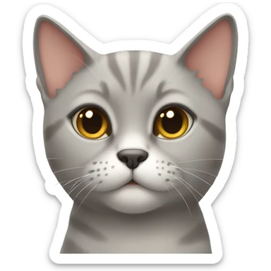 britiah short hair cat  sticker