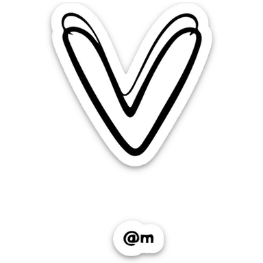 Valorant logo with the letter V sticker