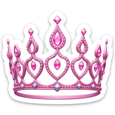 Pink tiara sticker
