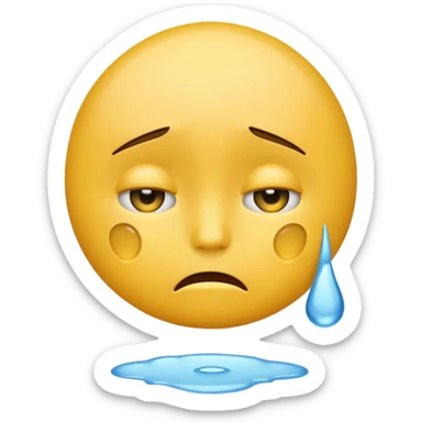 Combine the disappointed emoji with the head shaking emoji sticker