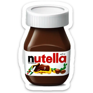 nutella pot sticker