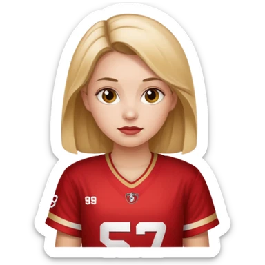 49ers girl sticker