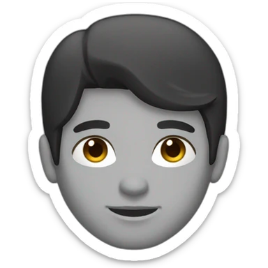 developer on mac laptop light skin tone black hair sticker