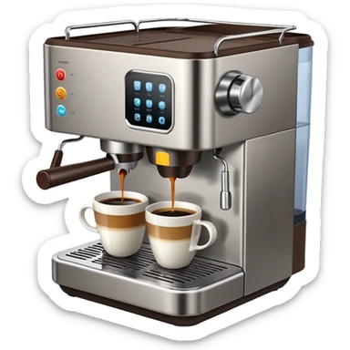 coffee making machine sticker